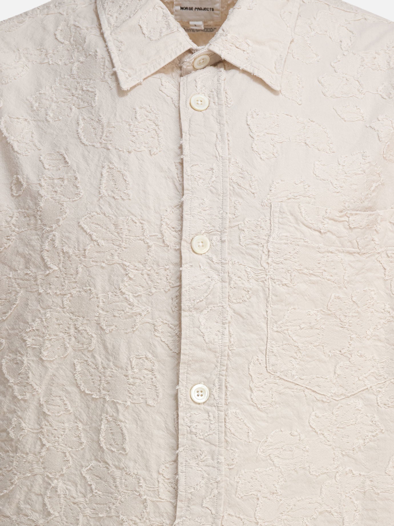 Norse Projects "Ole Fil Coupe SS" Shirt Beige