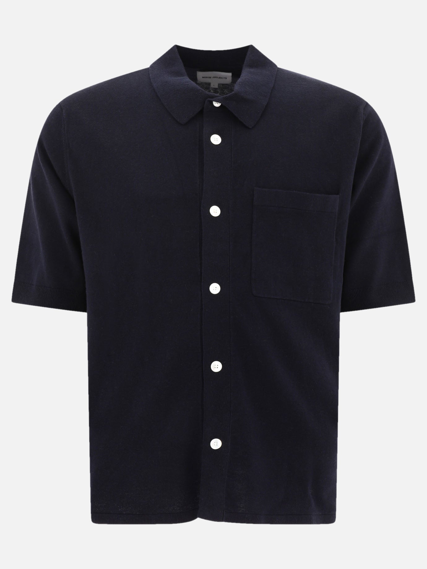 Camicie casual Solid colour  Blu - Norse Projects Uomo | PDP | VIETTI Online Store | Zoom-Modal
