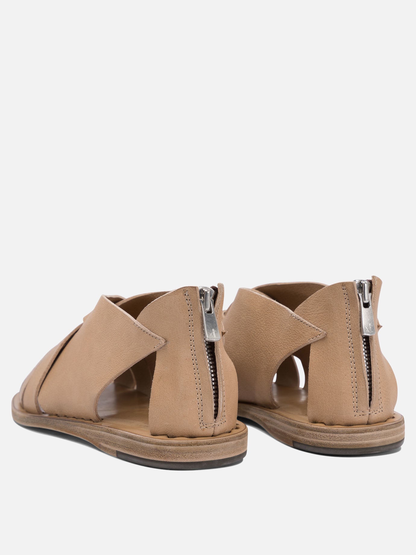 Flat sandals 100% leather - 100% leather  Brown - Officine Creative Women | PDP | VIETTI Online Store | thumbnail_4