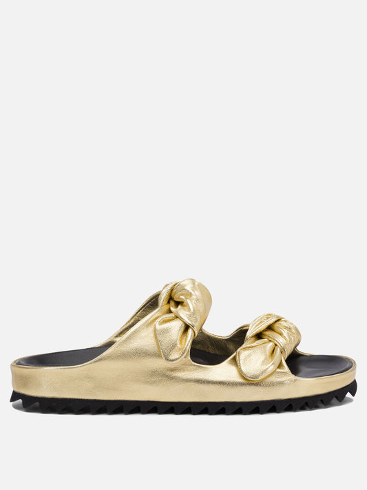 Sandali bassi 100% leather - 100% rubber  Oro - Officine Creative Donna | PLP | VIETTI Online Store 
