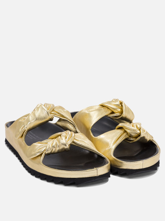Sandali bassi 100% leather - 100% rubber  Oro - Officine Creative Donna | PLP | VIETTI Online Store | 2
