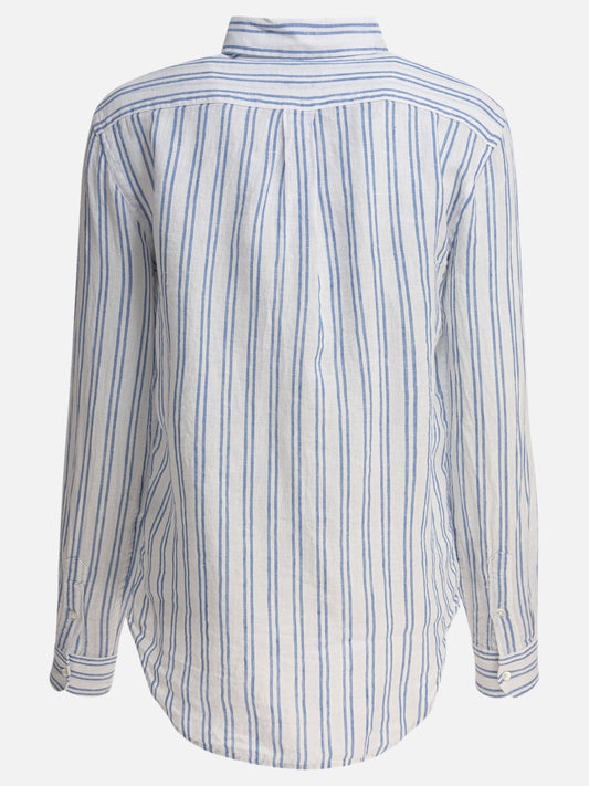 Polo Ralph Lauren Camicia in lino a righe classic-fit 12523602_XS Light blue 2