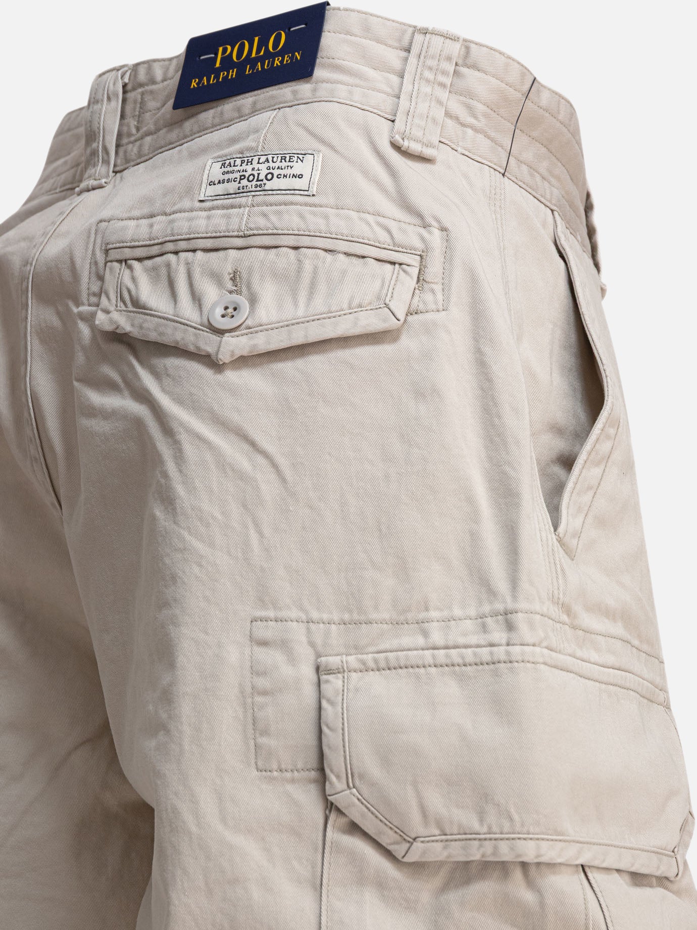 Cargo shorts Solid colour  Grey - Polo Ralph Lauren Men | PDP | VIETTI Online Store | thumbnail_4