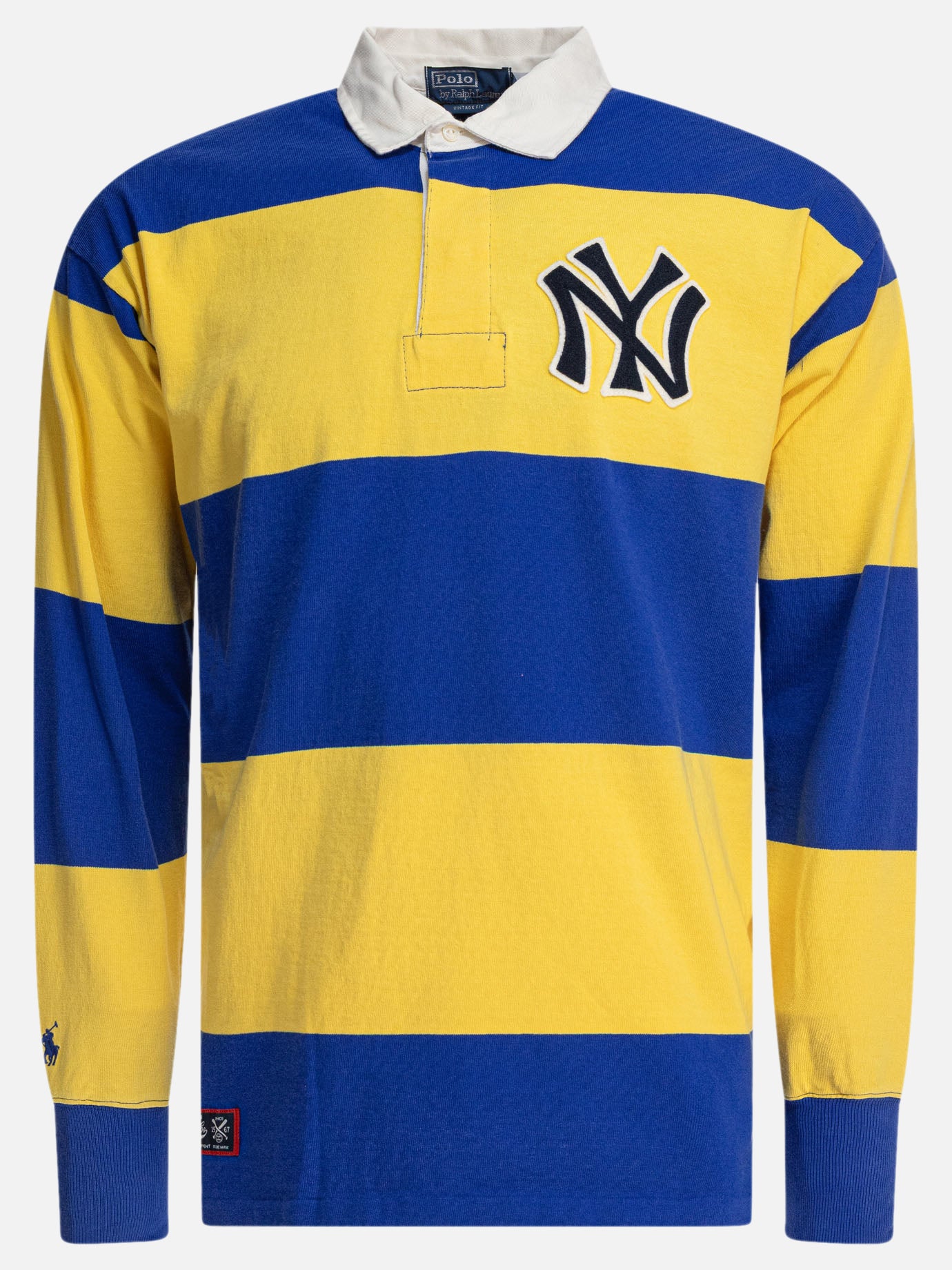 Polo con bottoni Striped  Giallo - Polo Ralph Lauren Uomo | PDP | VIETTI Online Store | Zoom-Modal
