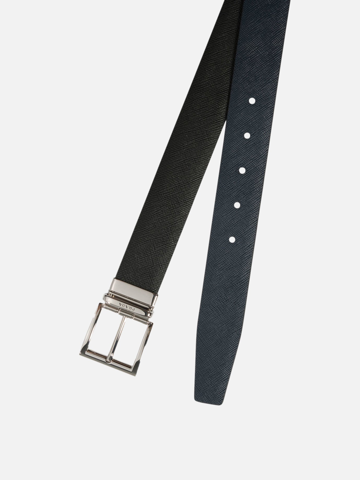 Prada Reversible Saffiano belt Black