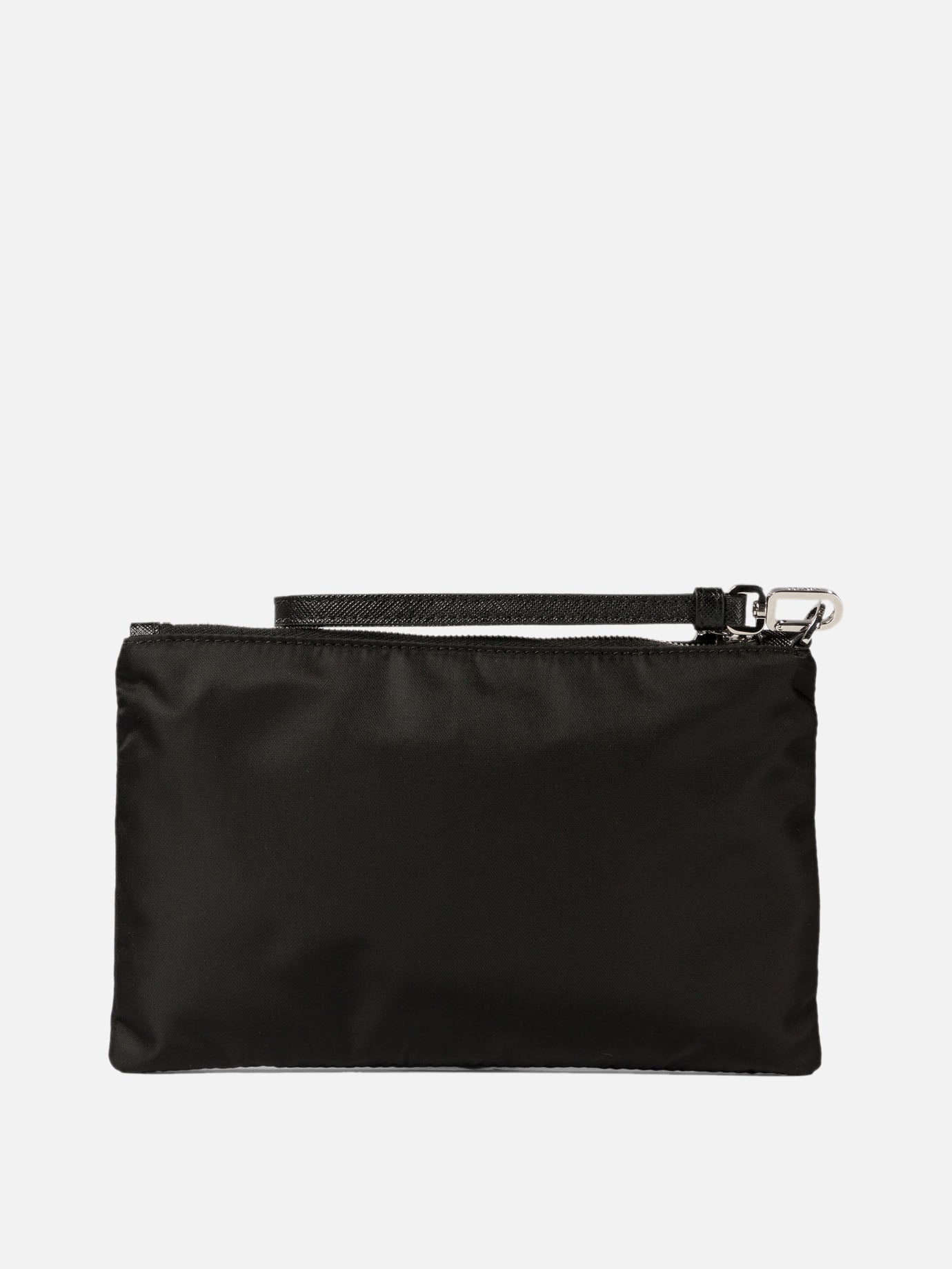 Prada Re-Nylon and Saffiano pouch Black