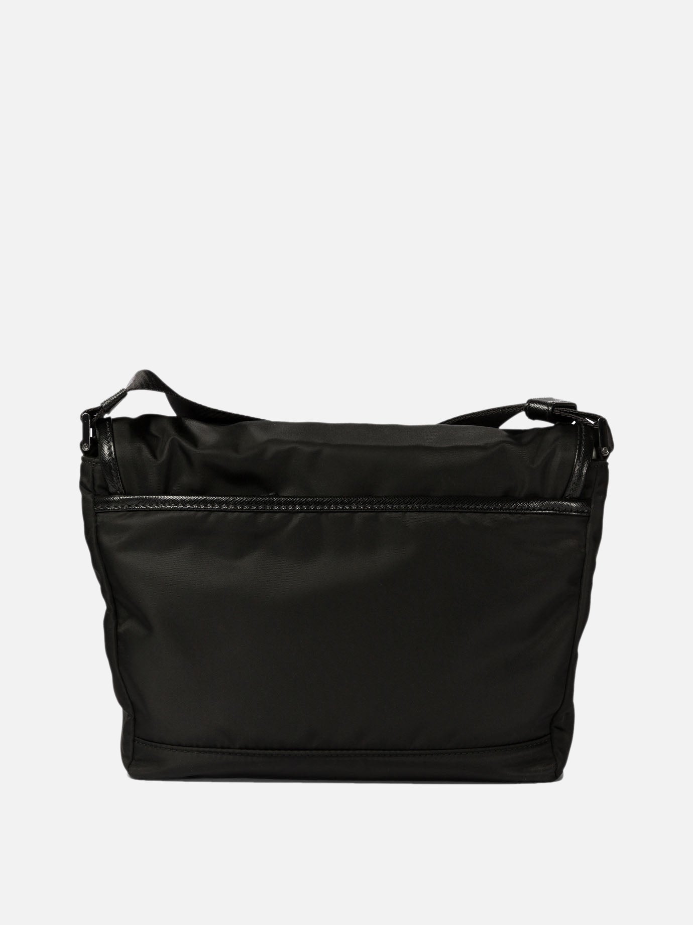 Prada Re-Nylon and Saffiano crossbody bag Black