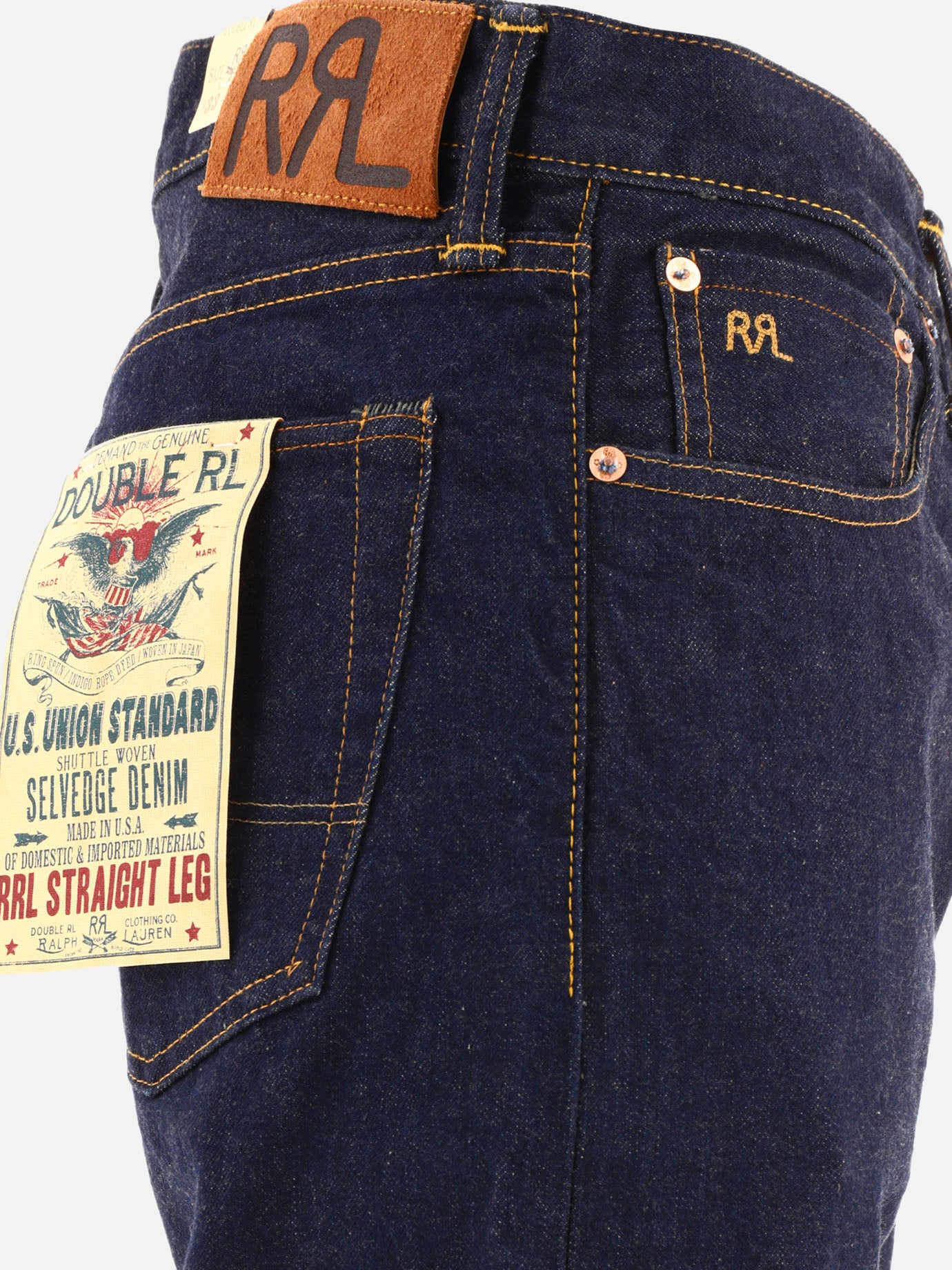 RRL by Ralph Lauren Straight-leg jeans 12418895_30/32 Blue thumbnail_4