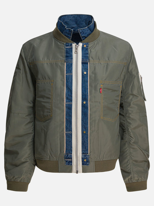 Bomber jackets Solid colour  Green - Sacai Men | PLP | VIETTI Online Store 
