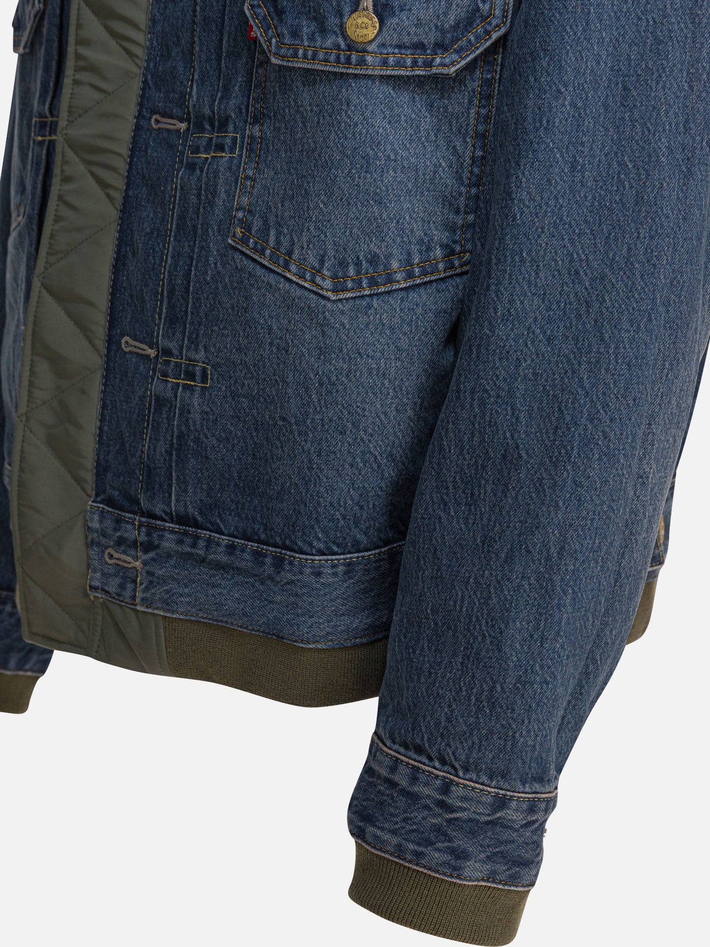 Bomber jackets Solid colour  Green - Sacai Men | PDP | VIETTI Online Store | thumbnail_6