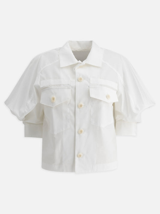 Sacai Camicia in cotone 18312898_1 White 1