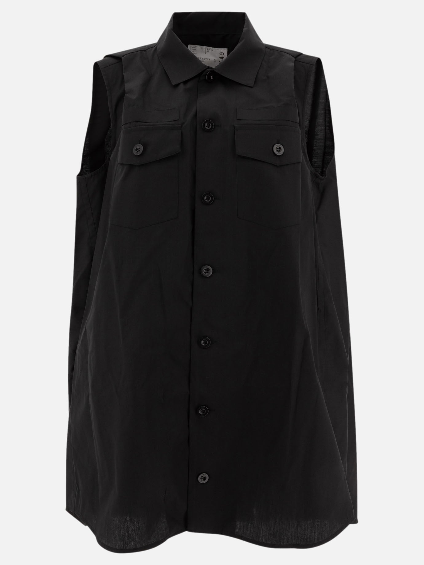 Mini dresses Solid colour  Black - Sacai Women | PDP | VIETTI Online Store | Zoom-Modal
