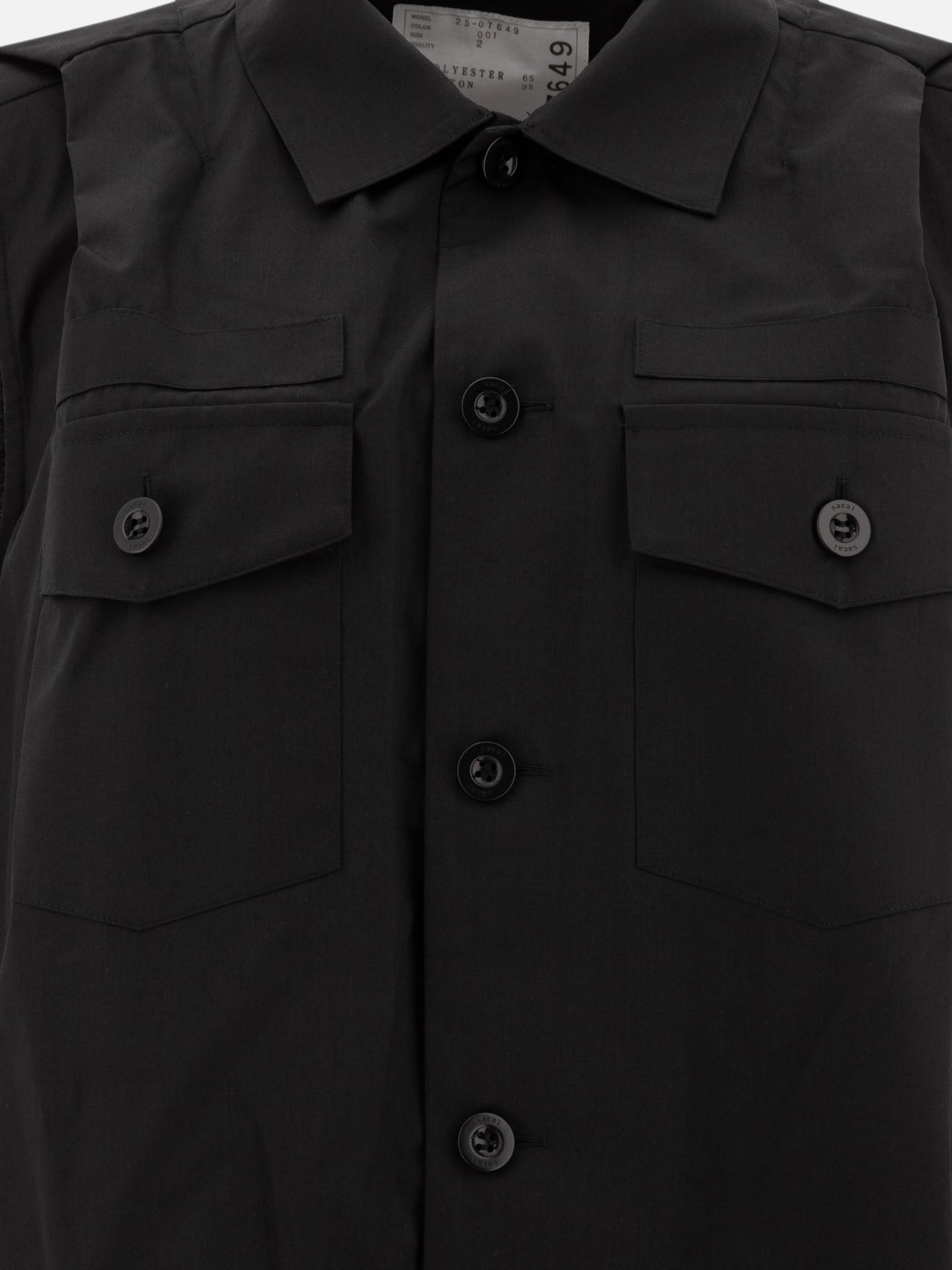 Mini dresses Solid colour  Black - Sacai Women | PDP | VIETTI Online Store | thumbnail_3