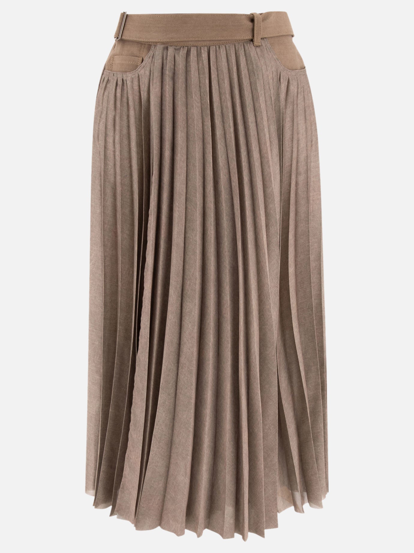 Sacai Gonna plissettata 12671031_1 Beige thumbnail_1