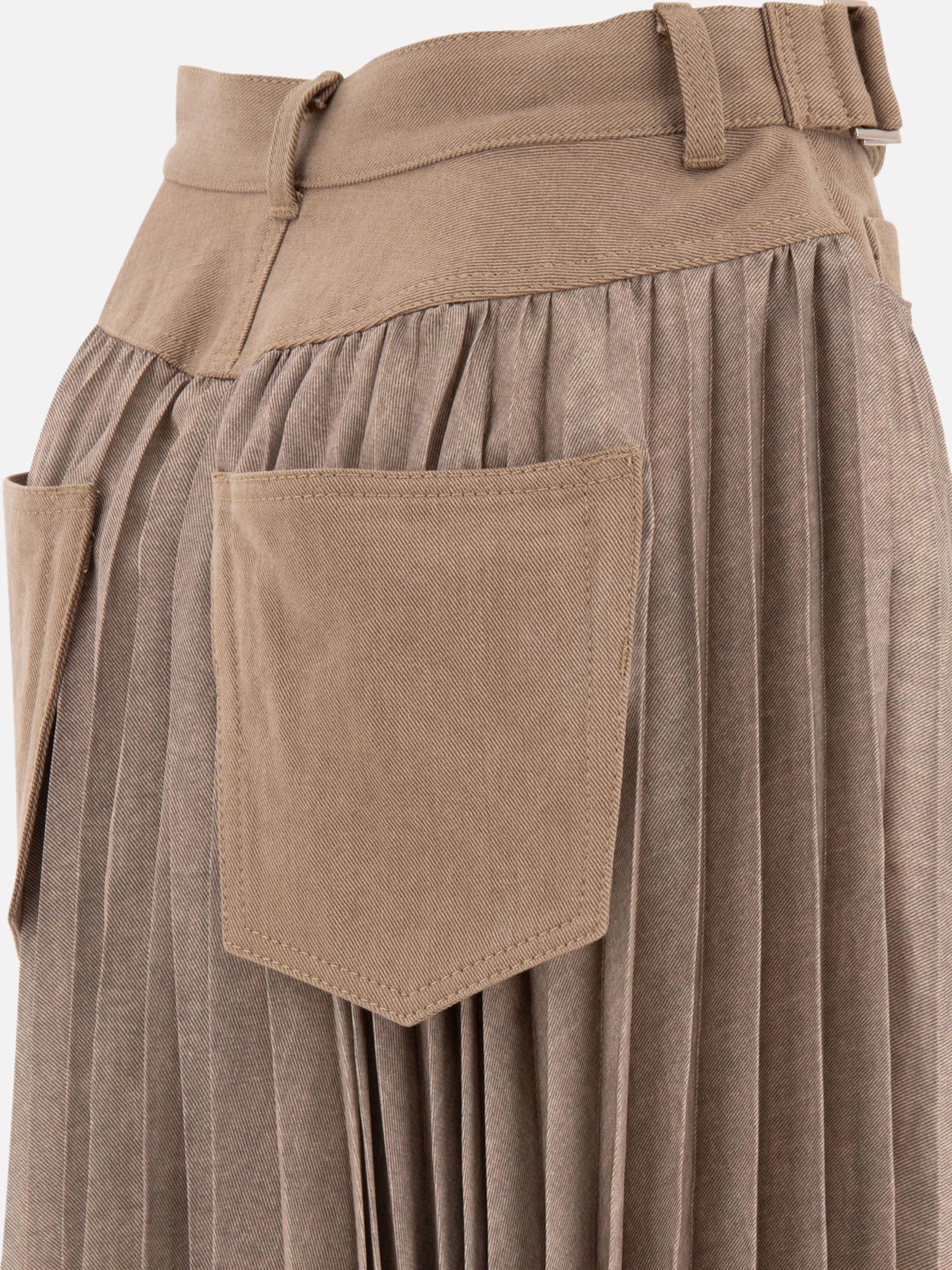 Sacai Gonna plissettata 12671031_1 Beige thumbnail_4