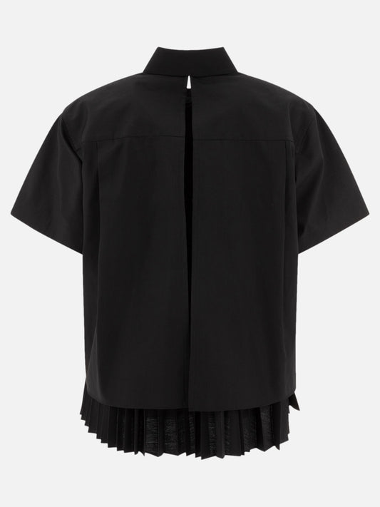 Sacai Camicia in popeline di cotone 10435174_1 Black 2