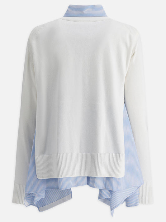 Sacai Cardigan a camicia 15570404_1 White 2