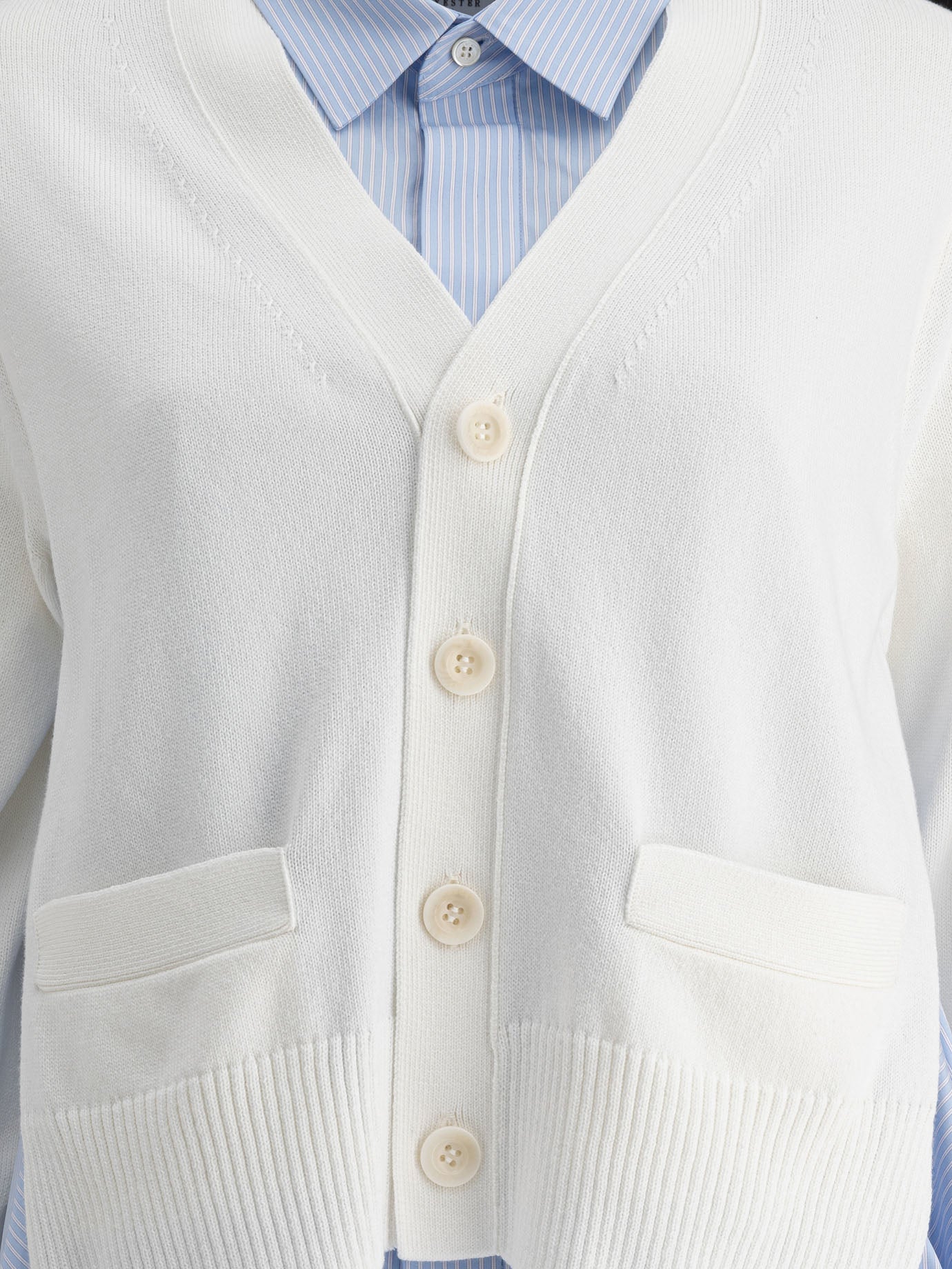 Sacai Cardigan a camicia 15570404_1 White thumbnail_3