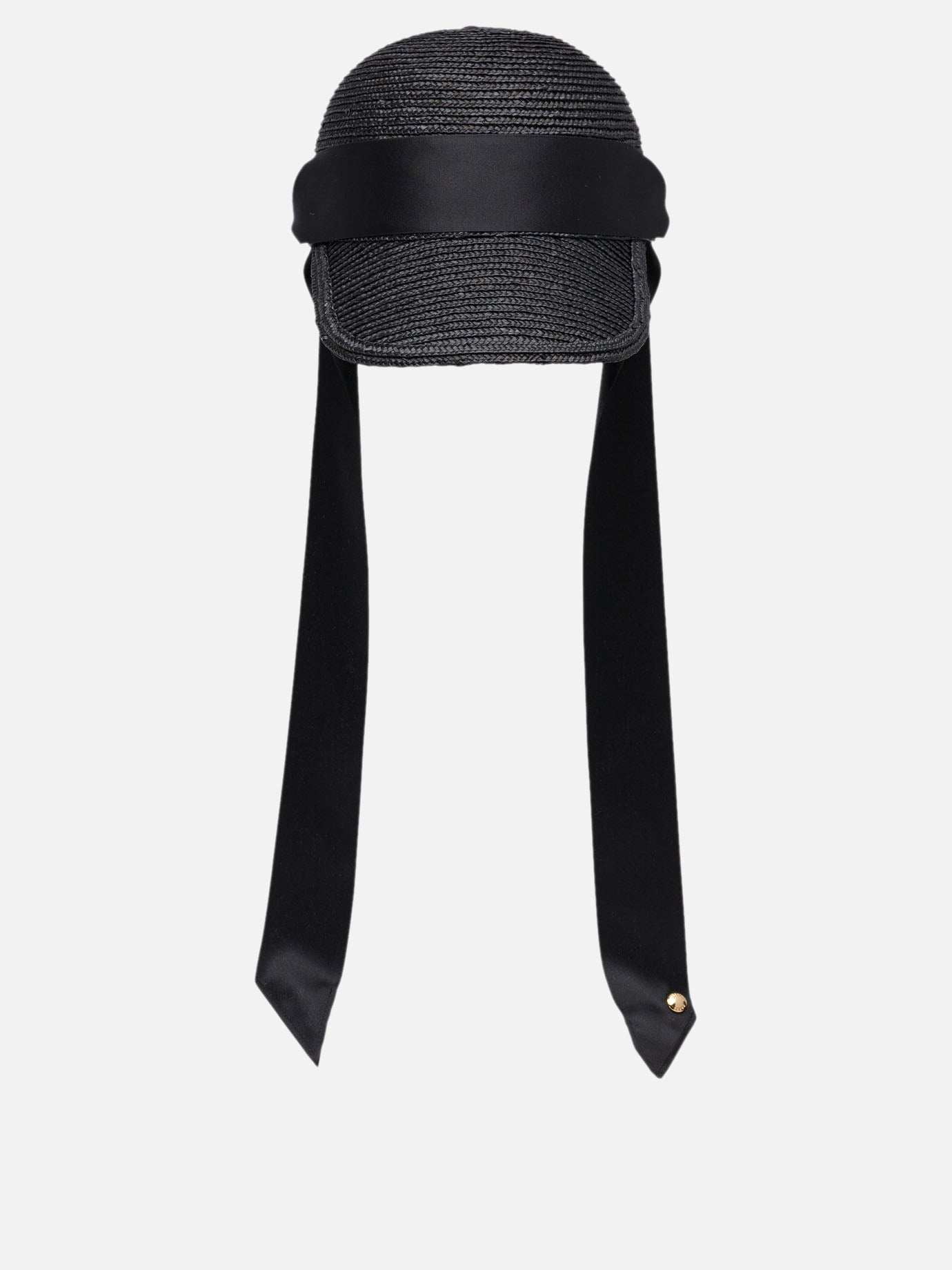 Baseball caps 100% straw  Black - Sacai Women | PDP | VIETTI Online Store | thumbnail