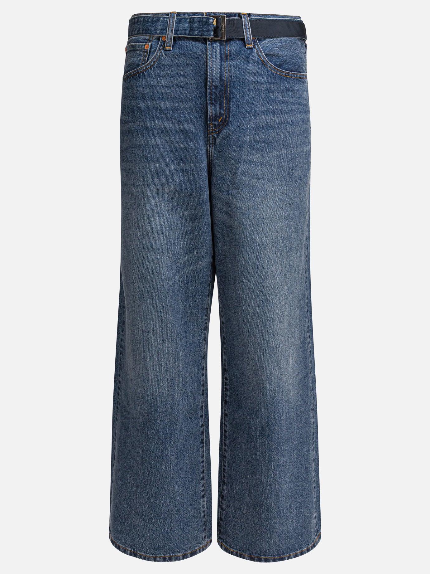 Jeans a gamba larga Denim  Blu - Sacai Uomo | PDP | VIETTI Online Store | thumbnail