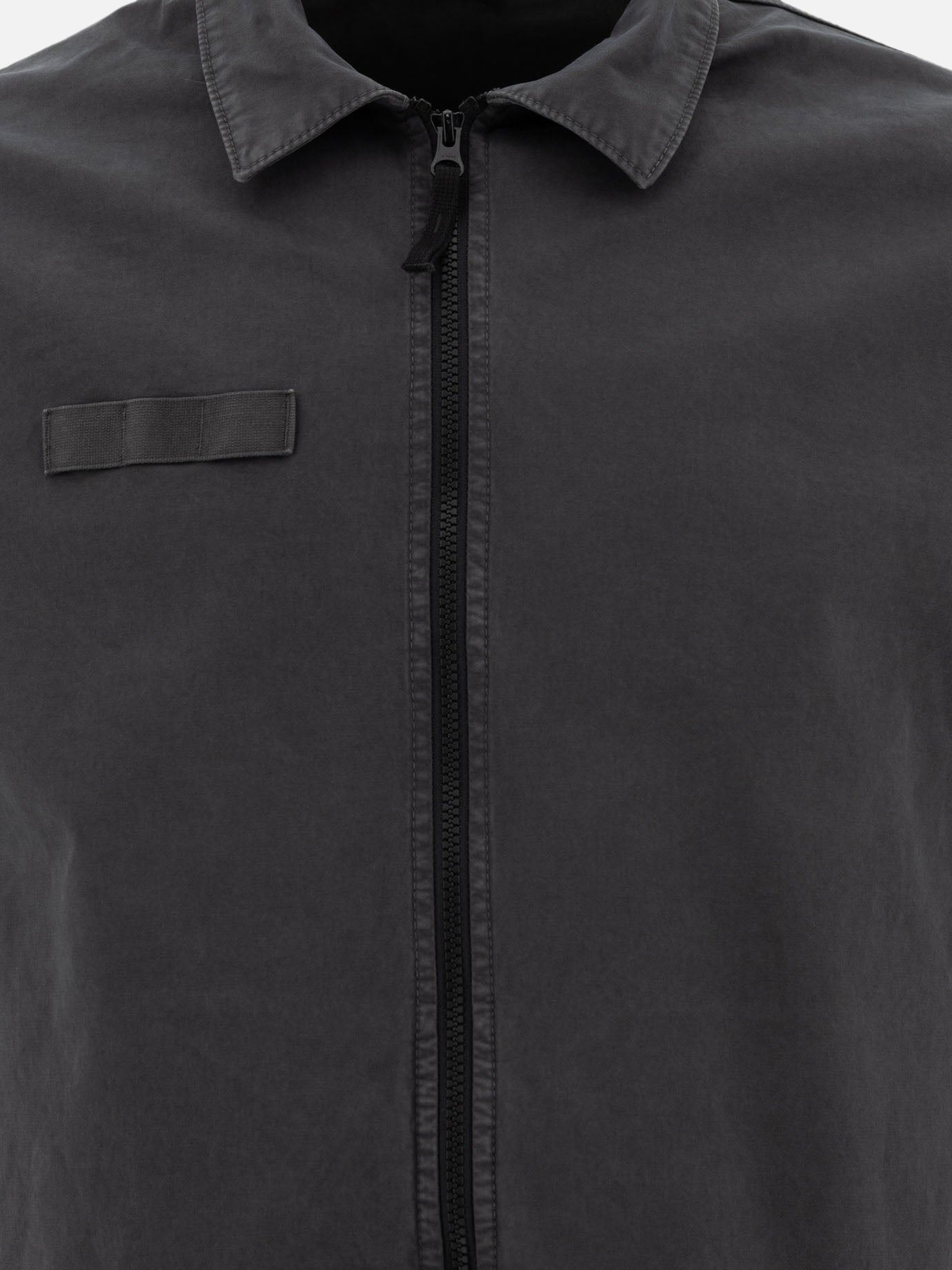 Stone Island Overshirt in cotone biologico effetto &quot;Old&quot; 19421923_M Grey thumbnail_3