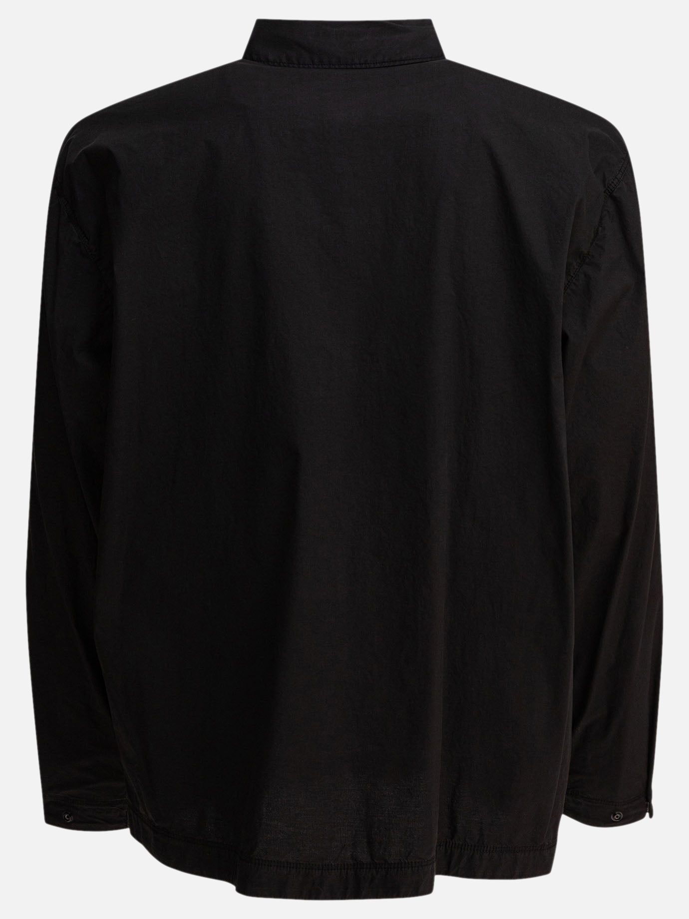 Stone Island Stretch cotton canvas overshirt 23073480_L Black thumbnail_2