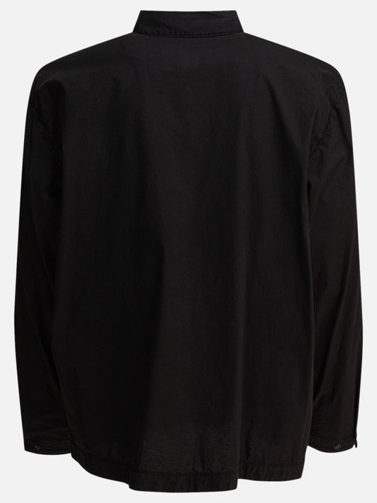 Stone Island Stretch cotton canvas overshirt 23073480_L Black 2