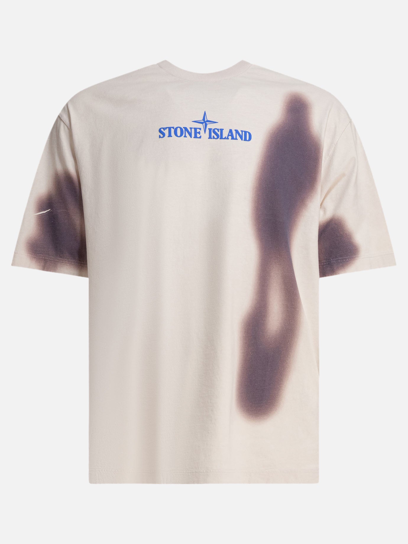 Crewneck t-shirts Logo  Beige - Stone Island Men | PDP | VIETTI Online Store | Zoom-Modal
