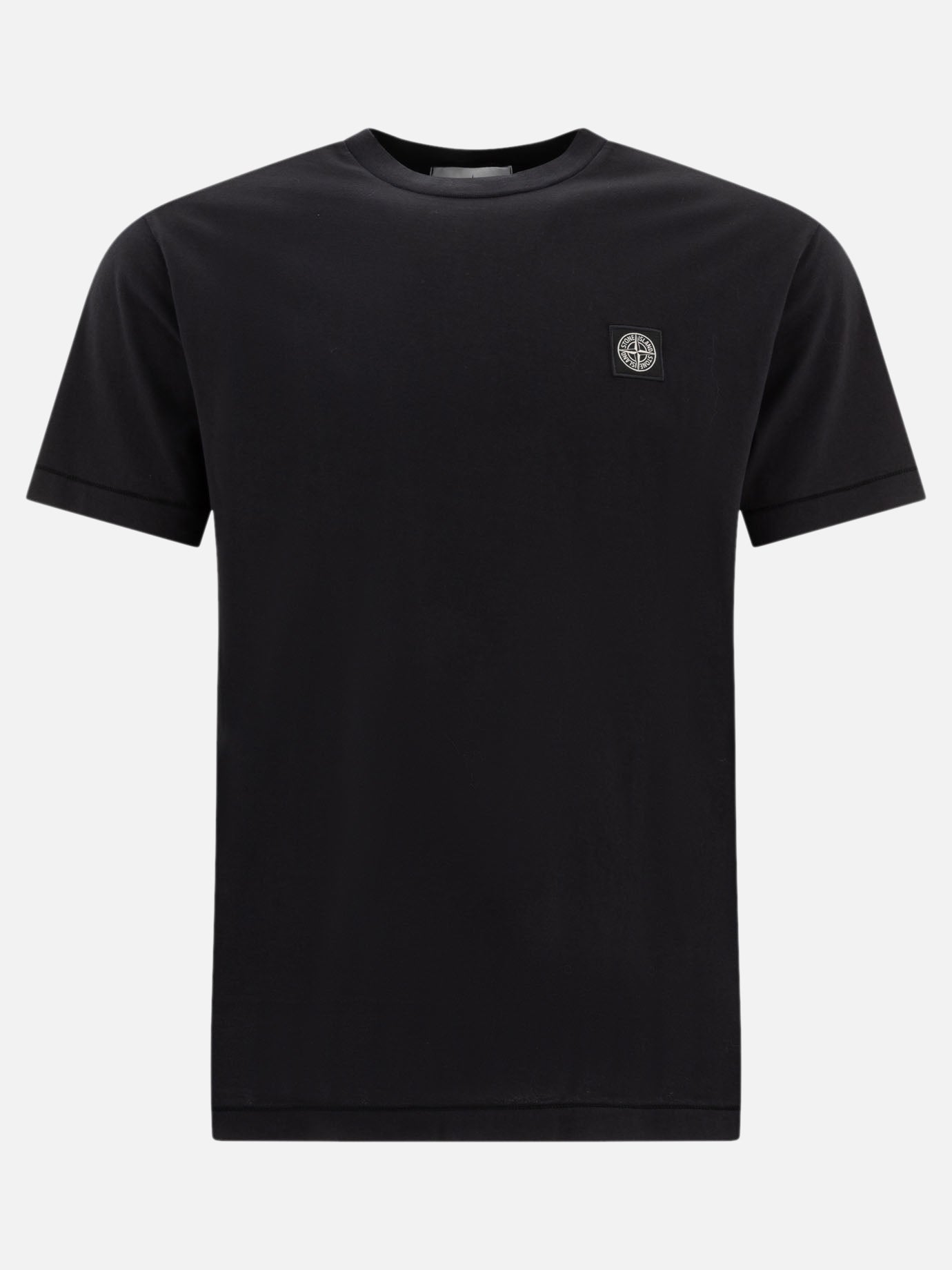 Crewneck t-shirts Logo  Black - Stone Island Men | PDP | VIETTI Online Store | Zoom-Modal
