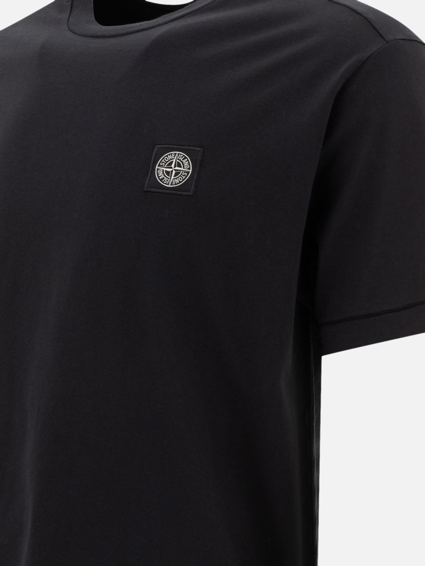 Crewneck t-shirts Logo  Black - Stone Island Men | PDP | VIETTI Online Store | Zoom-Modal_4
