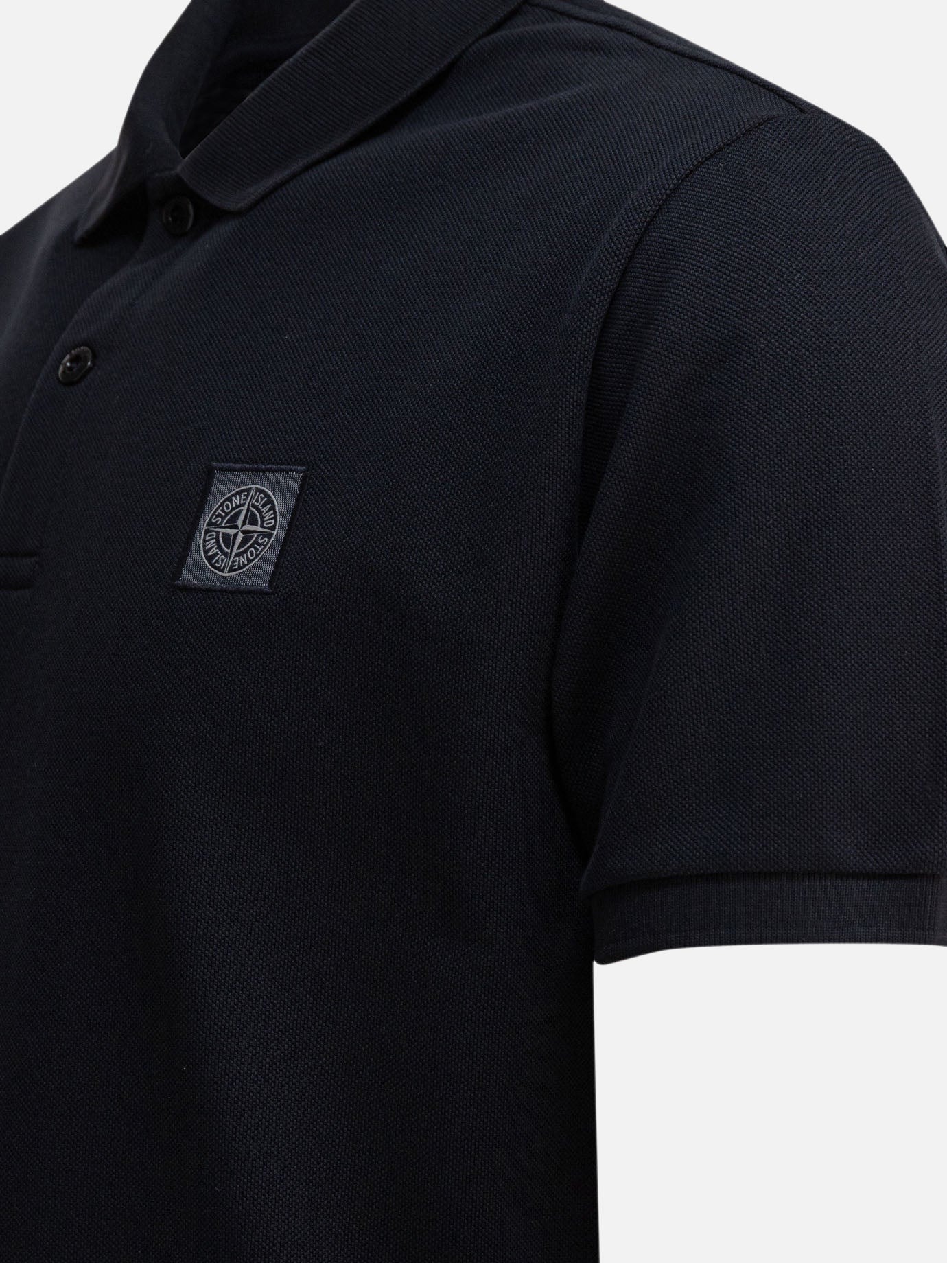 Stone Island Polo in piquet di cotone biologico 27633493_M Blue thumbnail_4