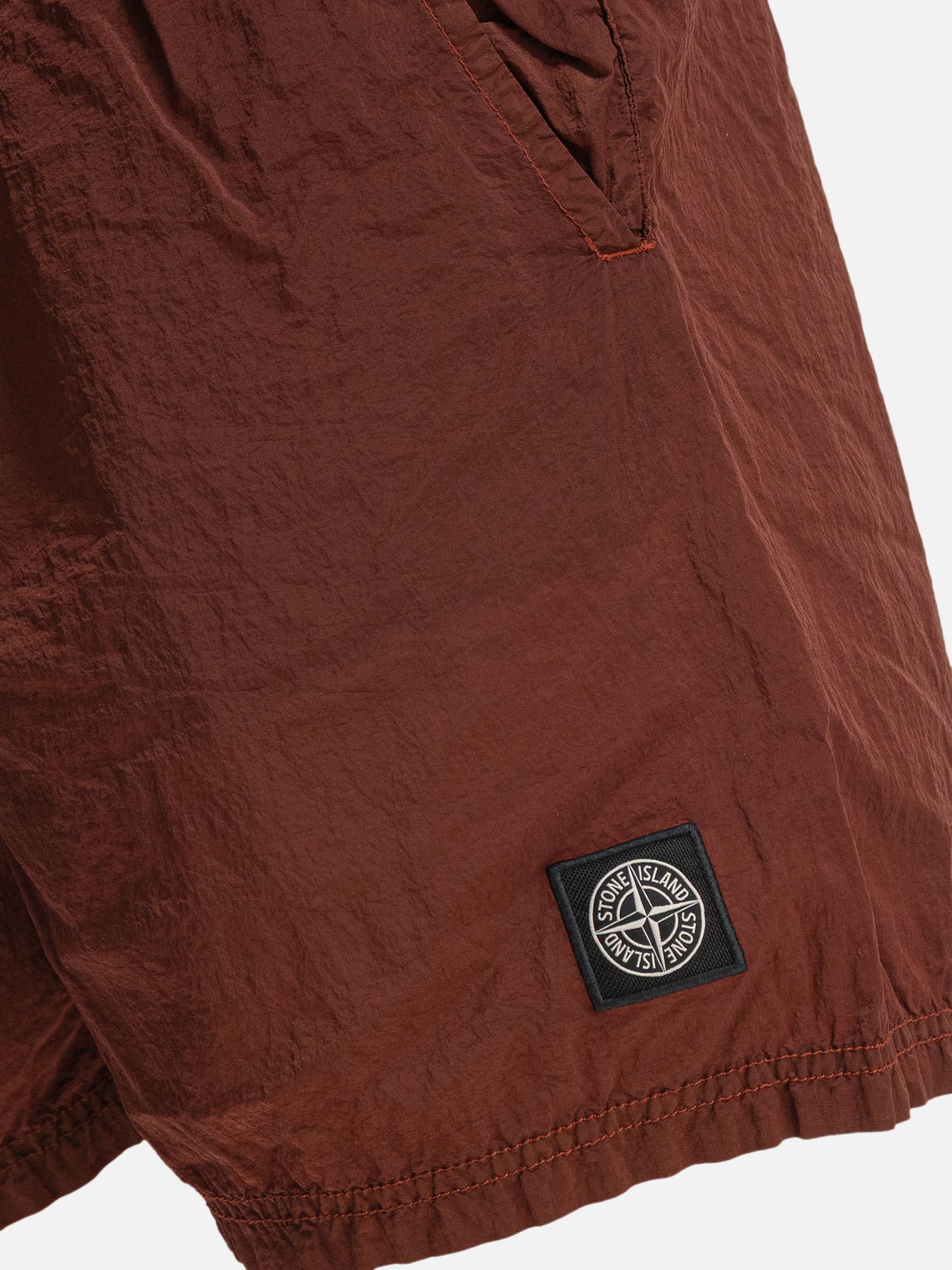 Swim shorts Logo  Bordeaux - Stone Island Men | PDP | VIETTI Online Store | thumbnail_4
