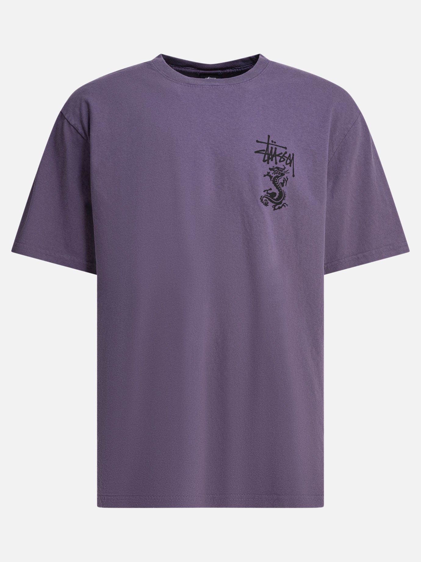 Crewneck t-shirts Solid colour  Purple - Stüssy Men | PDP | VIETTI Online Store | Zoom-Modal
