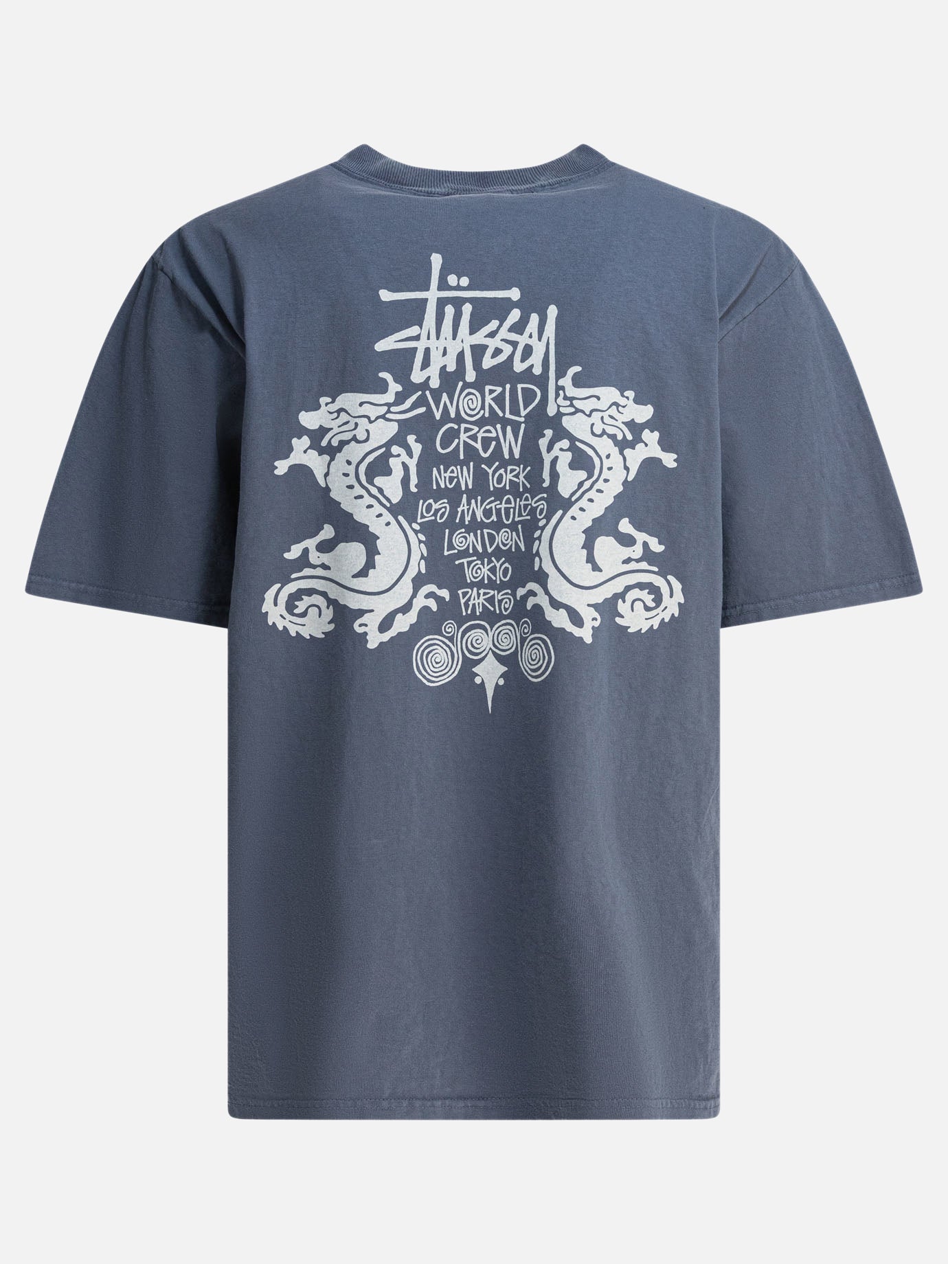 Crewneck t-shirts Solid colour  Blue - Stüssy Men | PDP | VIETTI Online Store | thumbnail_2