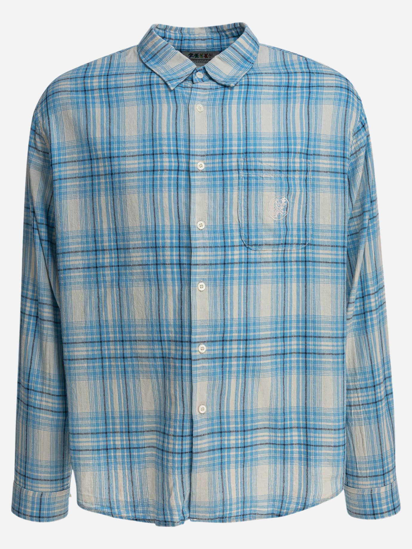 Thisisneverthat® Check shirt 12864515_S Light blue thumbnail_1