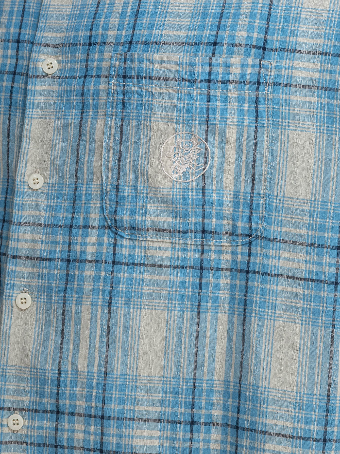 Thisisneverthat® Check shirt 12864515_S Light blue thumbnail_4