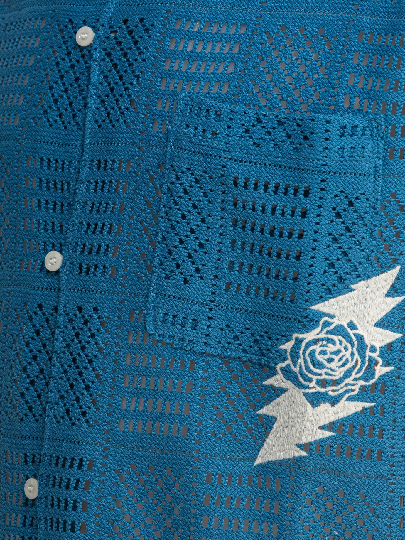 Thisisneverthat® "GD Lightning Mesh" Shirt Blue