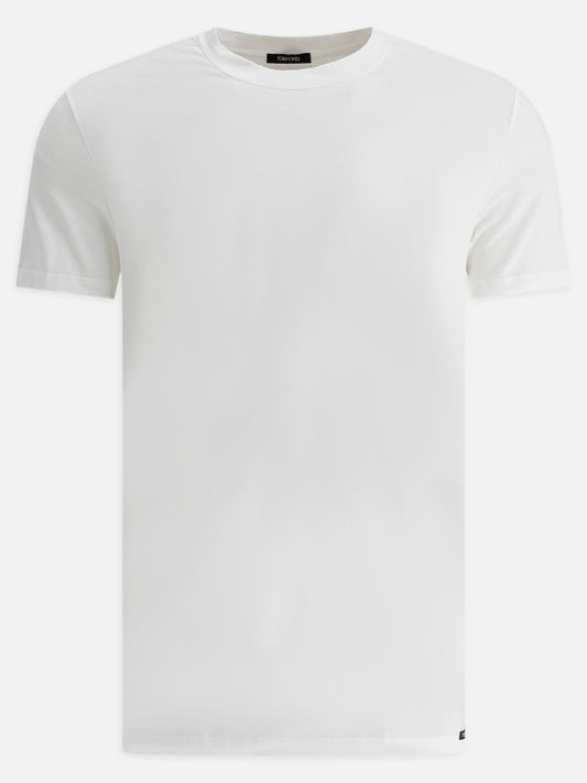 Crewneck t-shirts Solid colour  White - Tom Ford Men | PLP | VIETTI Online Store 
