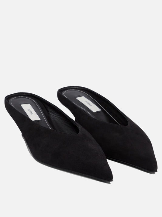 Toteme Leather mules 35 mm 15014303_36 Black 2