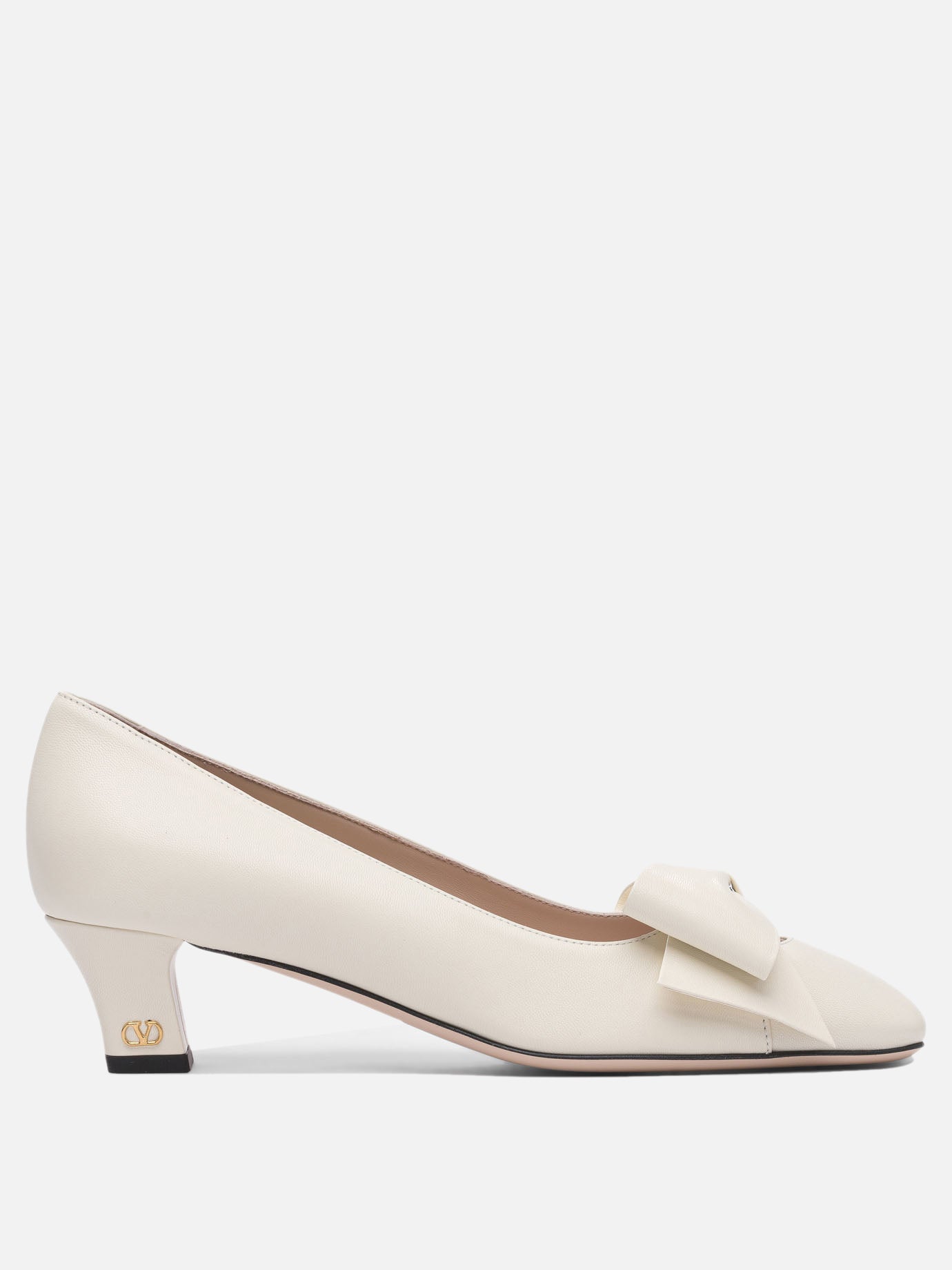 Décolleté 100% leather - 100% leather  Bianco - Valentino Garavani Donna | PDP | VIETTI Online Store | Zoom-Modal
