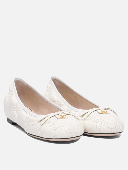 Valentino Garavani Ballerine "Quiltie 67" 19664884_36 White 2