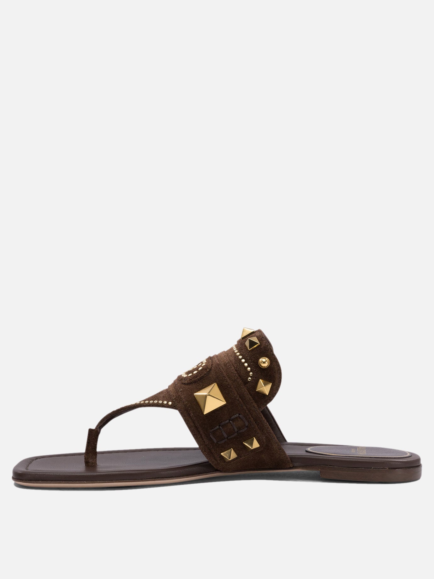 Sandali bassi 100% leather - 100% leather  Marrone - Valentino Garavani Donna | PDP | VIETTI Online Store | thumbnail_3