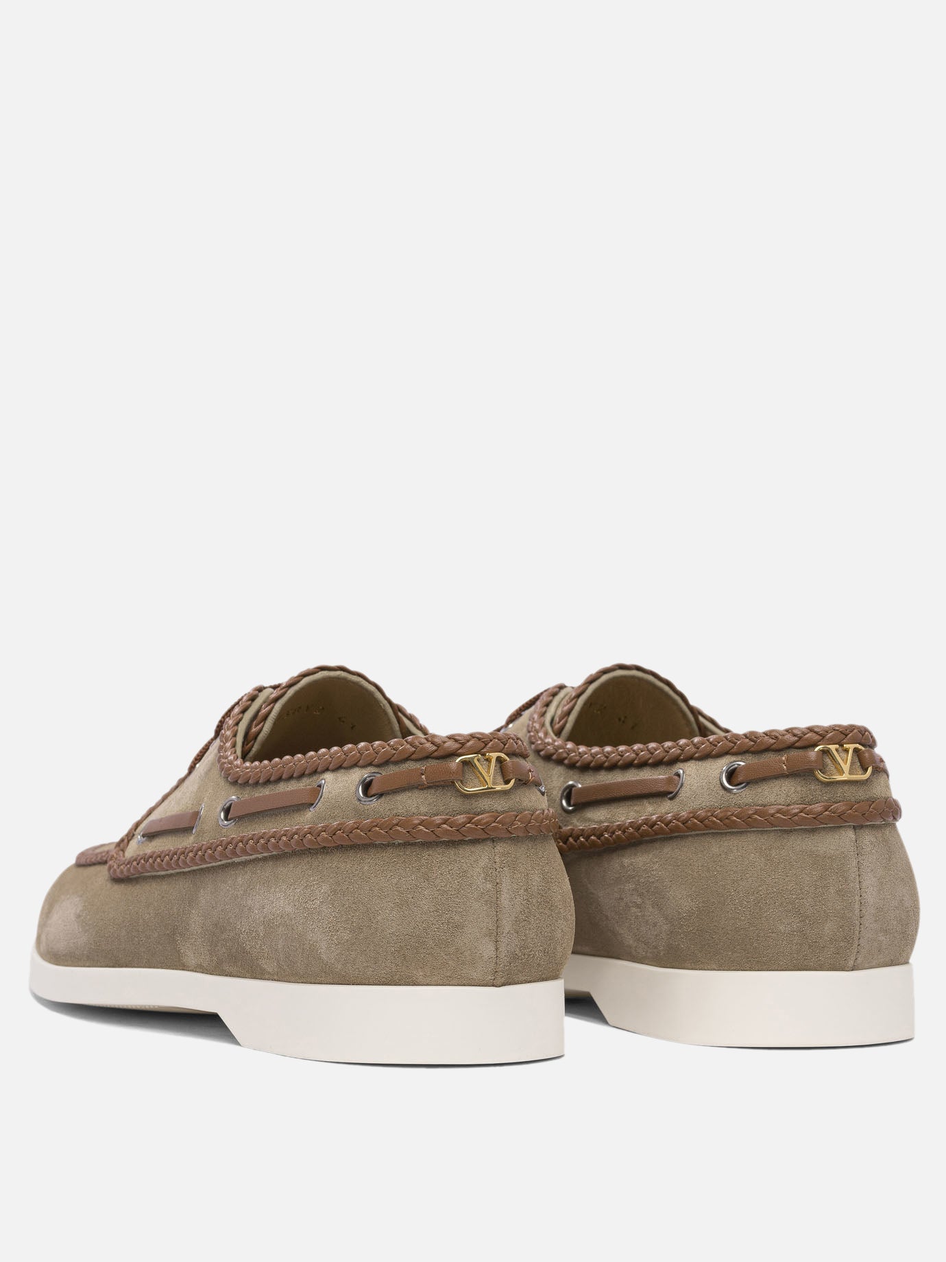 Valentino Garavani Scarpe da barca &quot;Palm Avenue&quot; 17115722_40 Brown thumbnail_4