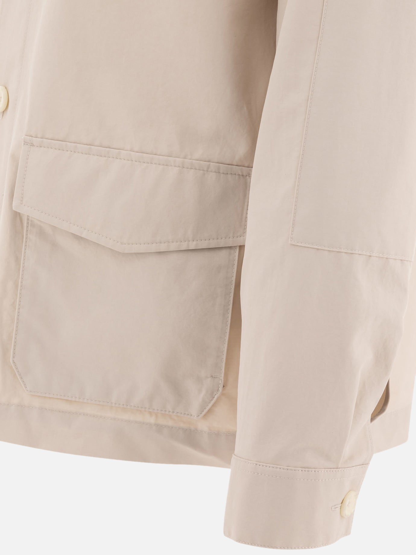 Vince Cotton blend utility jacket 10506509_S Beige thumbnail_4