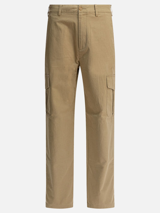 Vince Pantaloni cargo in cotone e lino 10002409_31 Beige 1