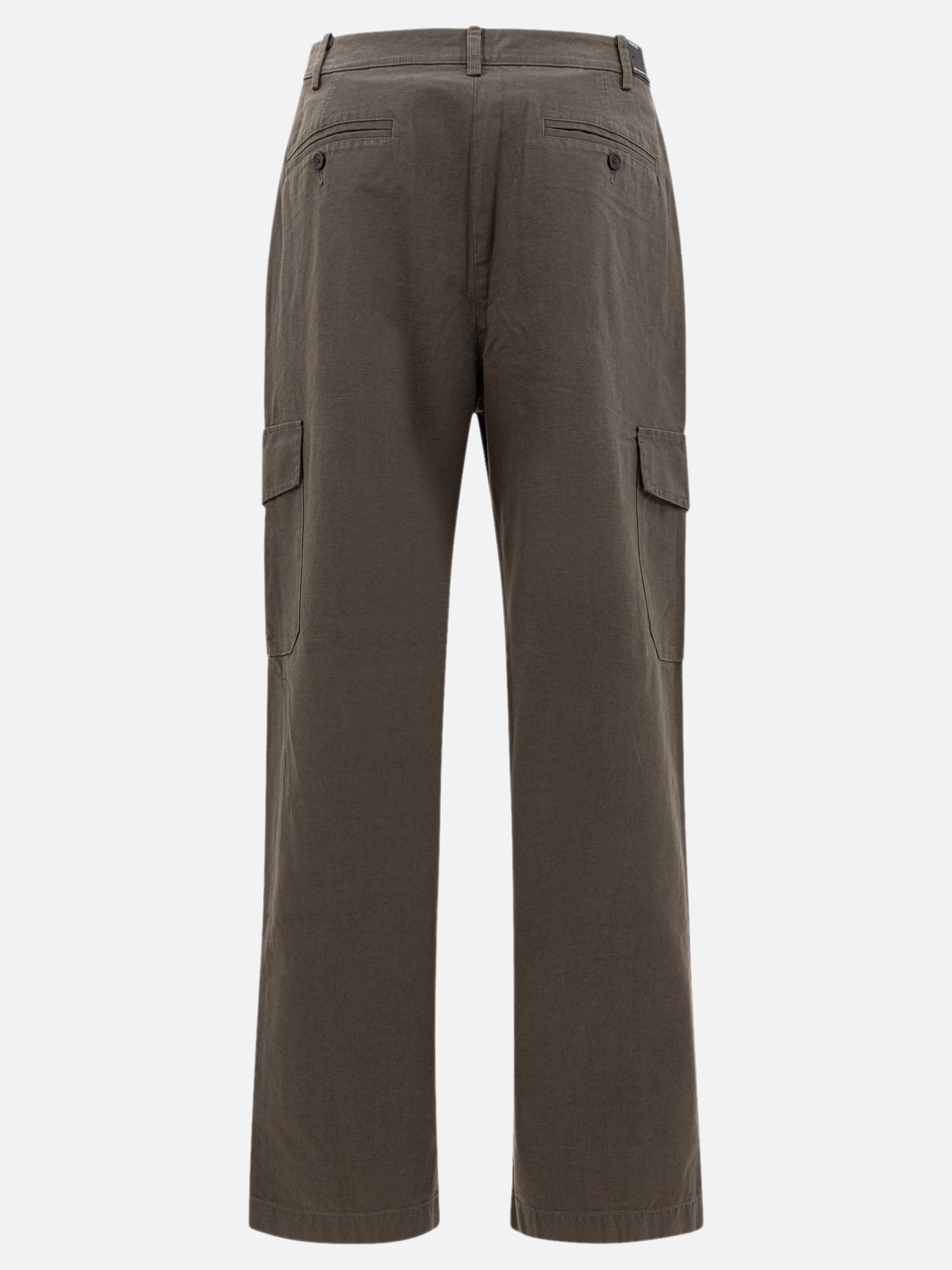 Vince Pantaloni cargo in cotone e lino 14186239_29 Green thumbnail_2