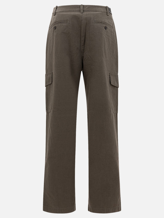 Vince Pantaloni cargo in cotone e lino 14186239_29 Green 2