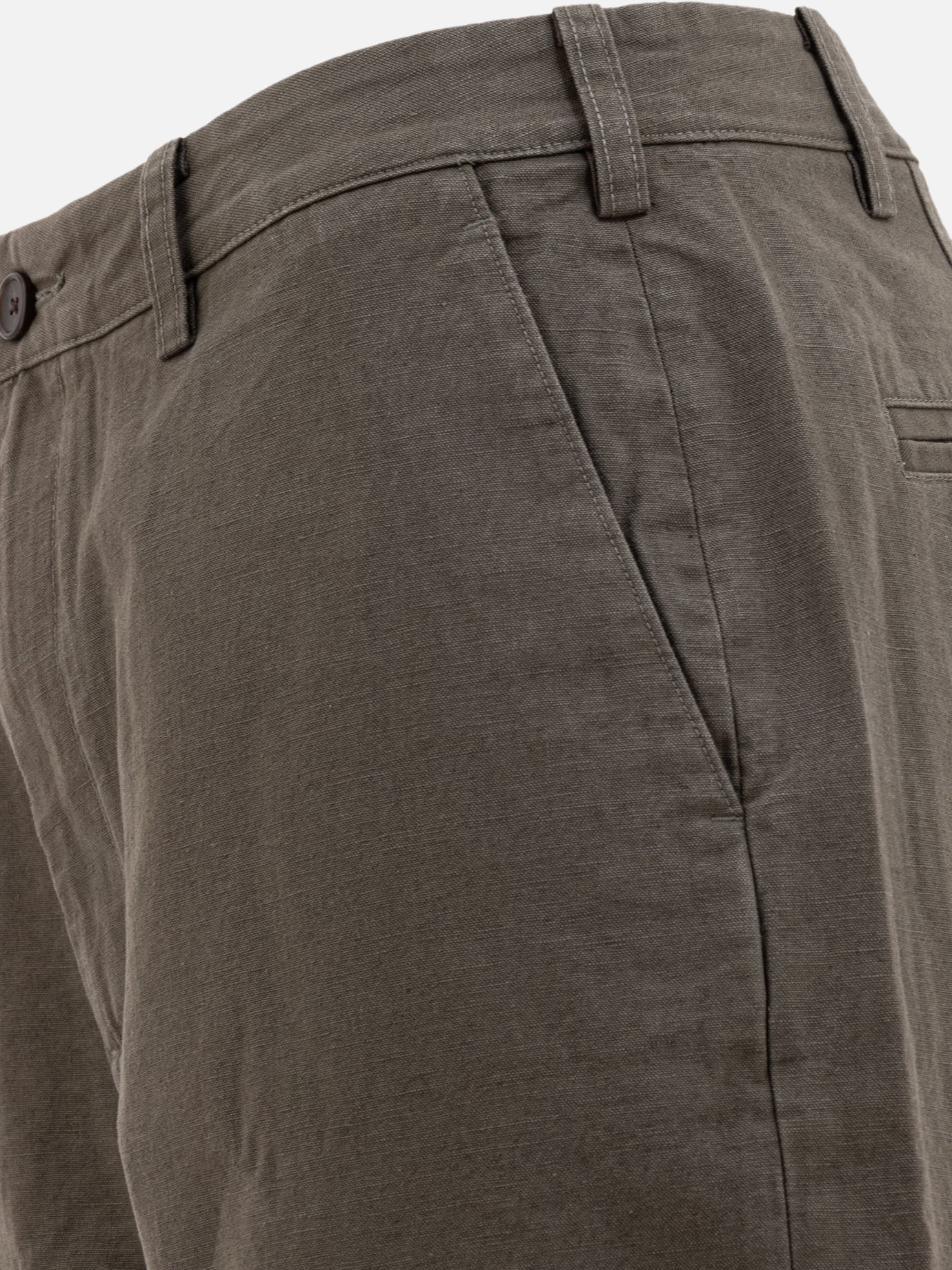 Vince Pantaloni cargo in cotone e lino 14186239_29 Green thumbnail_4
