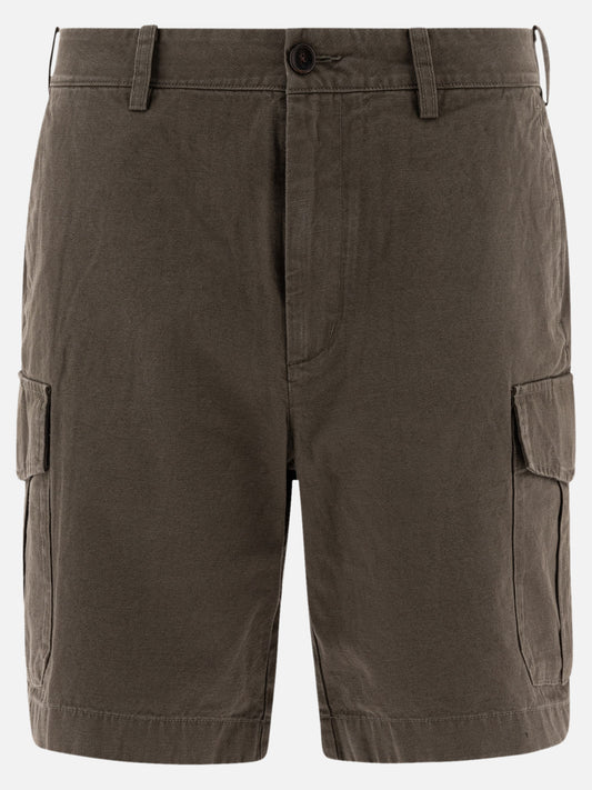 Vince Short cargo in cotone e lino 12891926_31 Green 1