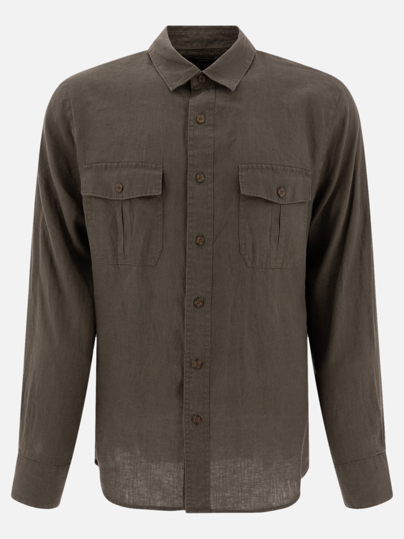 Vince Camicia &quot;Utility&quot; in lino 17502987_S Green thumbnail_1